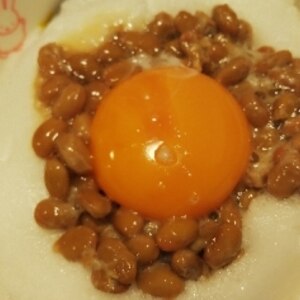 ふわふわメレンゲの納豆ごはん